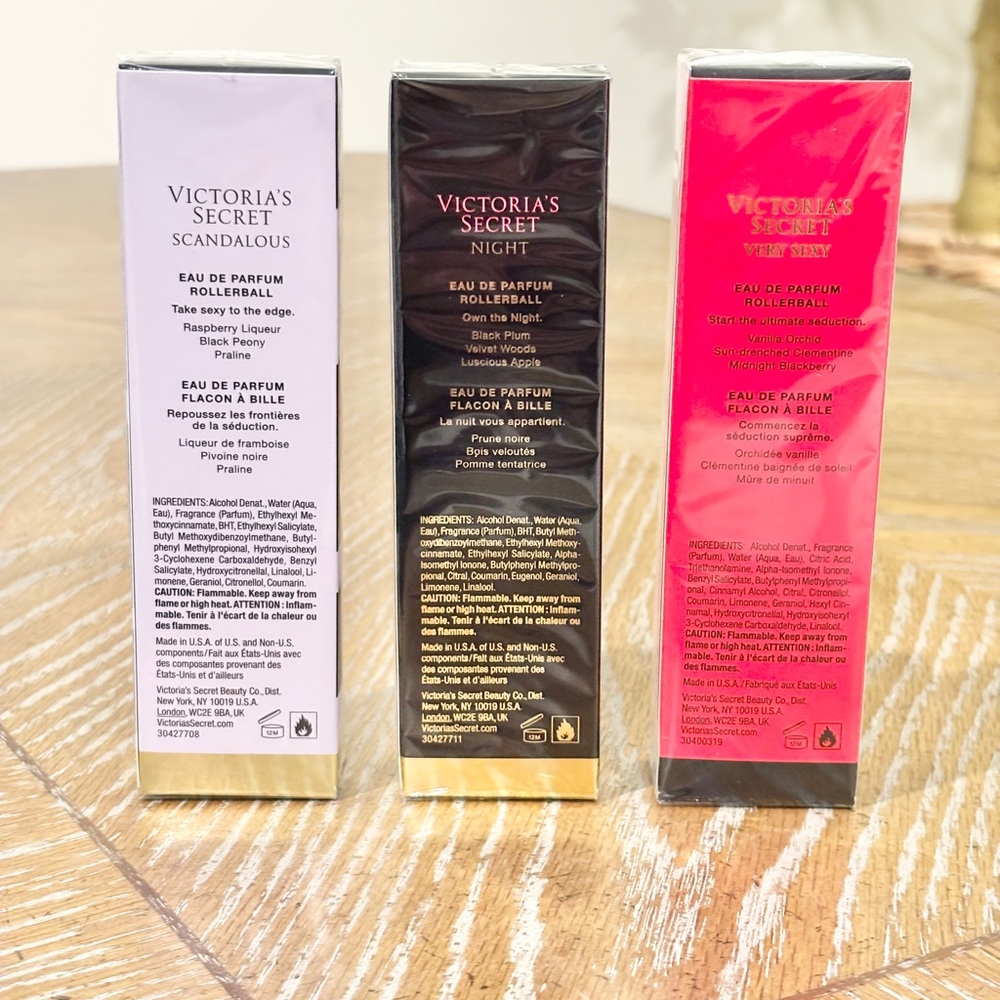 Victoria’s Secret VS Rollerball Bundle Night Scandalous Very Sexy Self Care - Picture 3 of 3